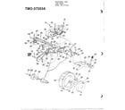 MTD 37353A 4hp 22" 3-speed lawn mower diagram