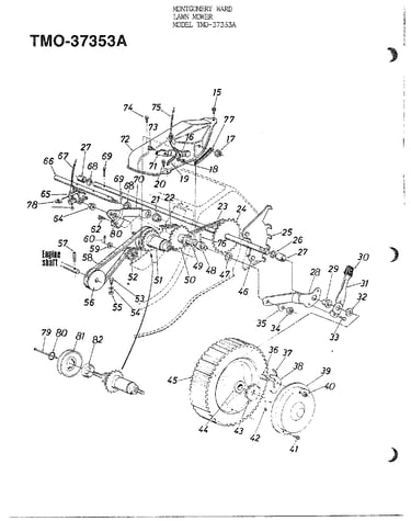 4hp 22" 3-speed lawn mower
