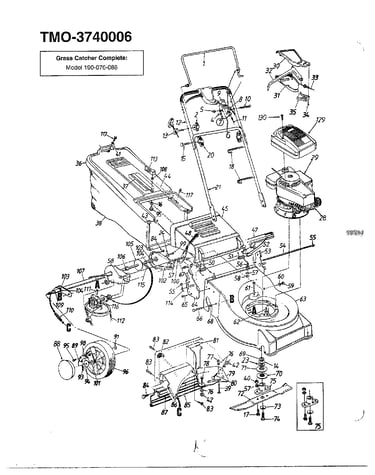 5.5hp 21" rotary mowers