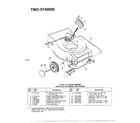 MTD 374006 5.5hp 21" rotary mower diagram
