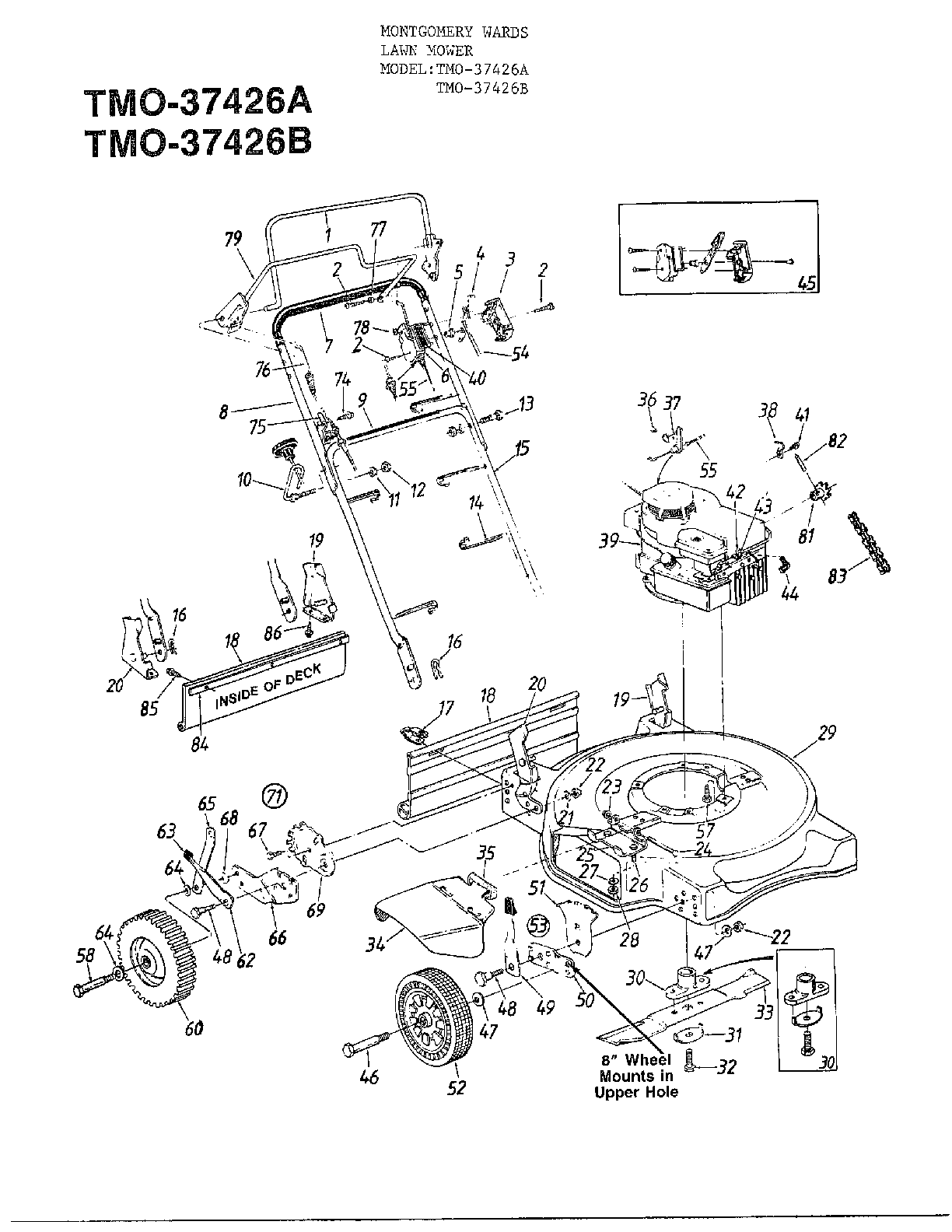 3.5hp 22" rotary mower
