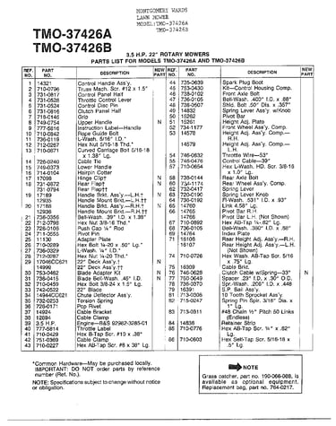 3.5hp 22" rotary mower page 2