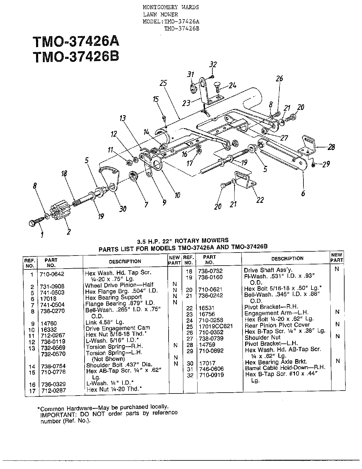 3.5hp 22" rotary mower page 3