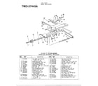 MTD 37445A 3.5hp 21" rotary mower diagram