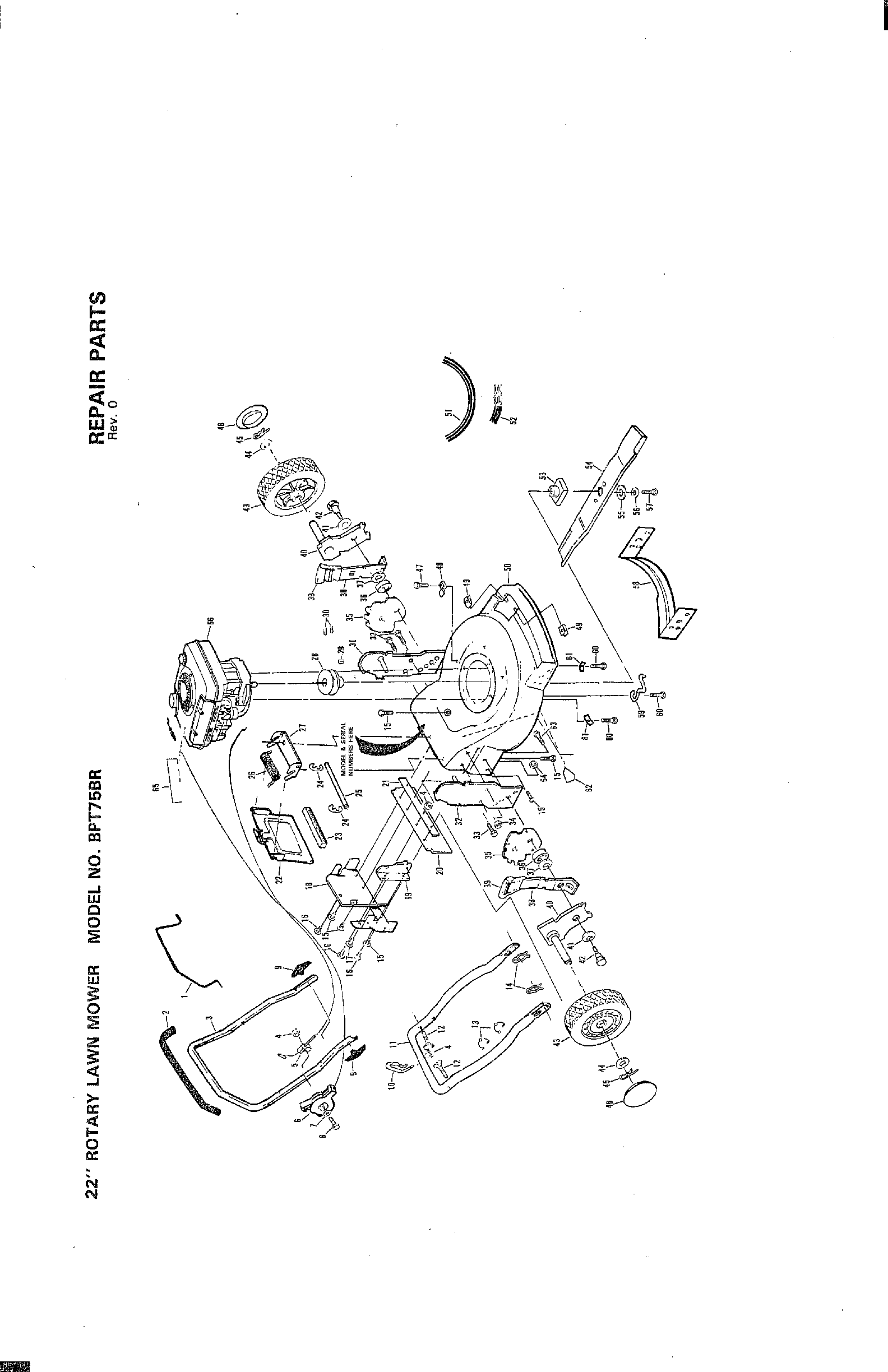 22" rotary mower