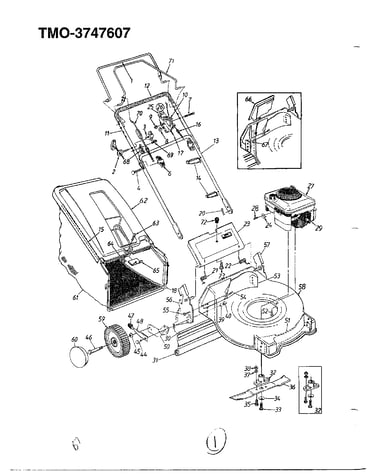 5hp 21" rotary mower