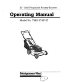 21" self-propelled rotary mower