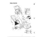 MTD 3748103 21" rotary mower diagram