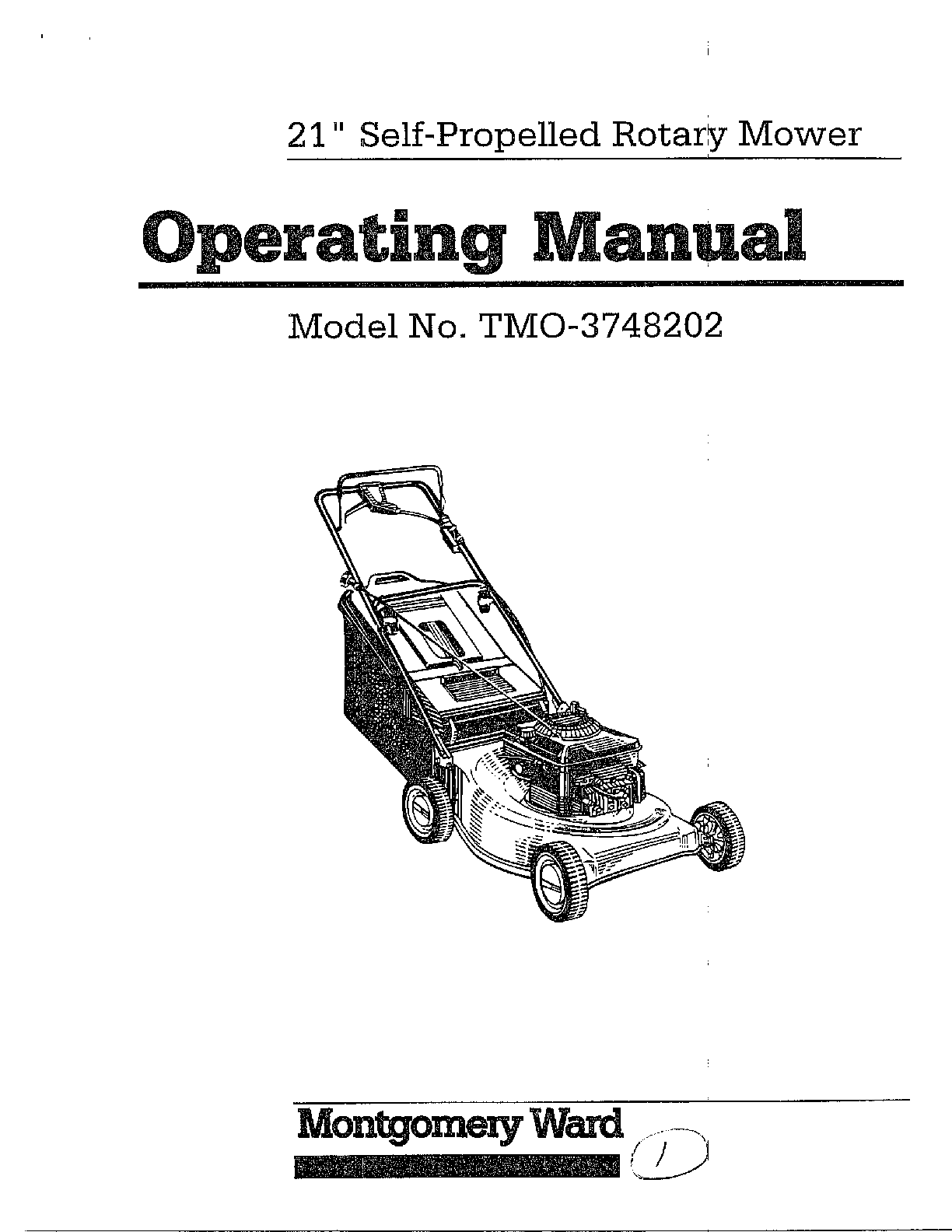 21" self propelled mower