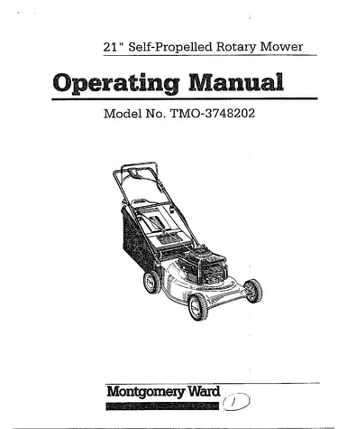 21" self propelled mower