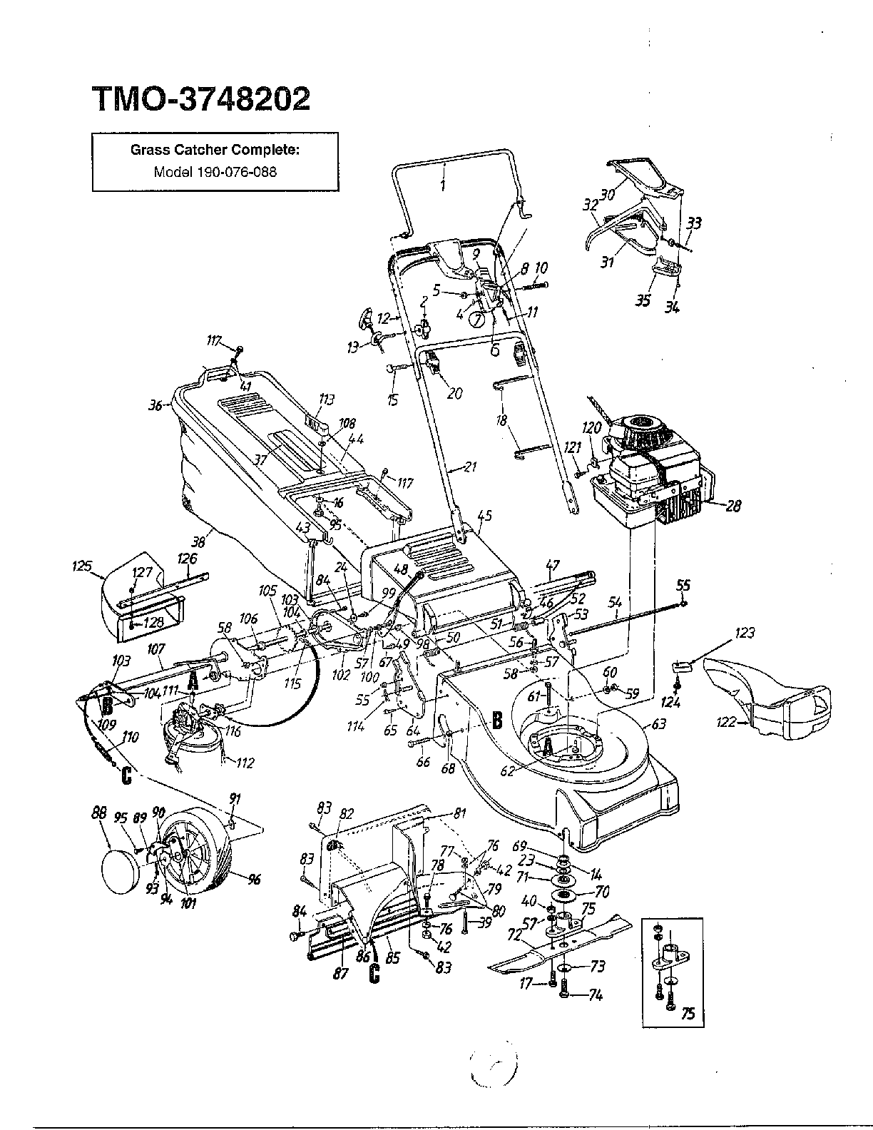 5hp rotary mower