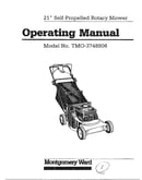 21" self-propelled rotary mower