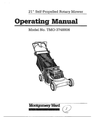21" self-propelled rotary mower