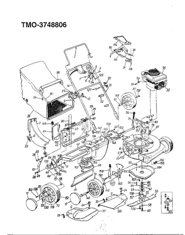 5hp/21" rotary mower