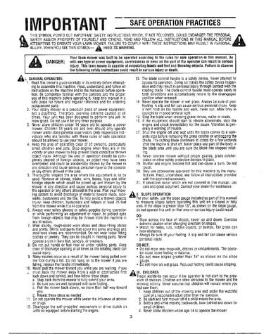 Safe operation practices