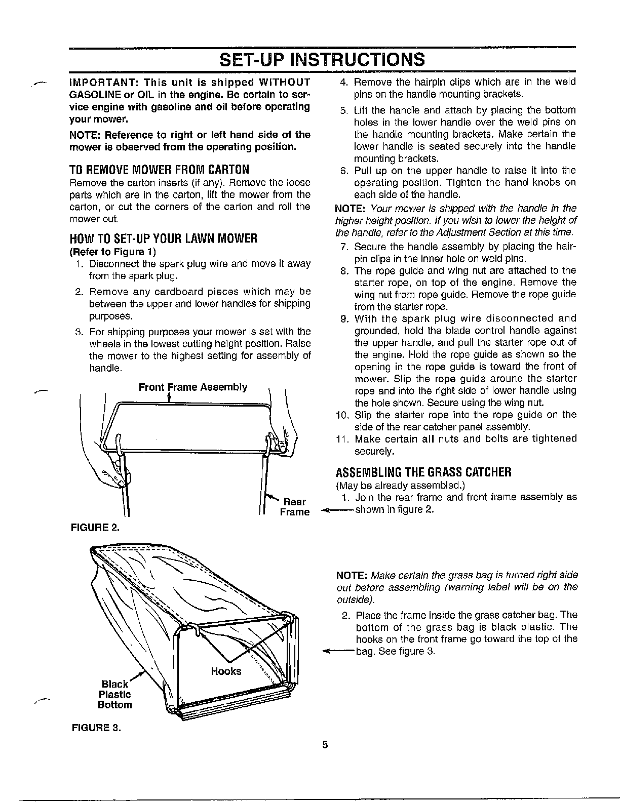 Set-up instructions