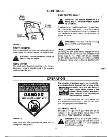 Controls/operation