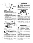 Adjustments/lubrication/maintenance