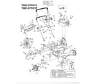 MTD 37501B 4hp 22" rotary mowers diagram
