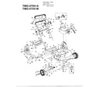 MTD 37551A 4hp 22" rotary mower diagram