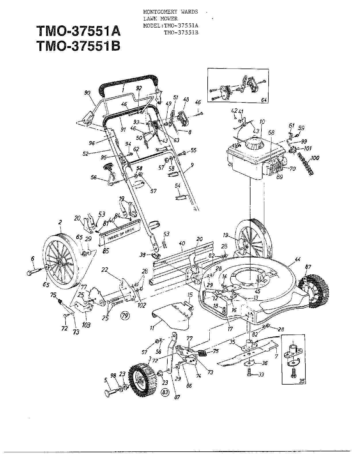 4hp 22" rotary mower