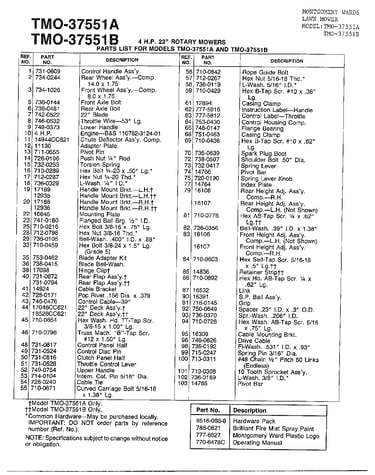 4hp 22" rotary mower page 2