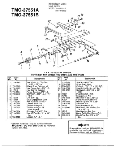 3.5hp 22" rotary mower
