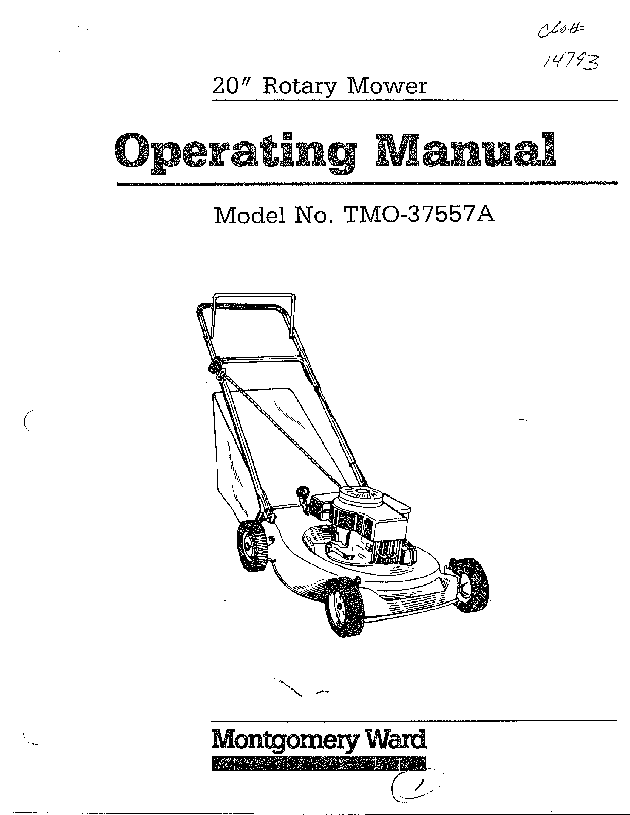 20" rotary mower