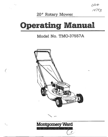 20" rotary mower