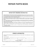 Tractor/repair parts book