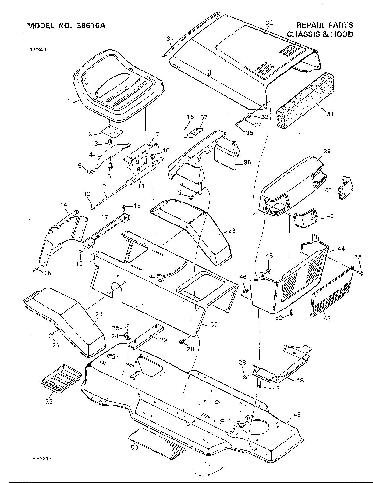 Chassis and hood