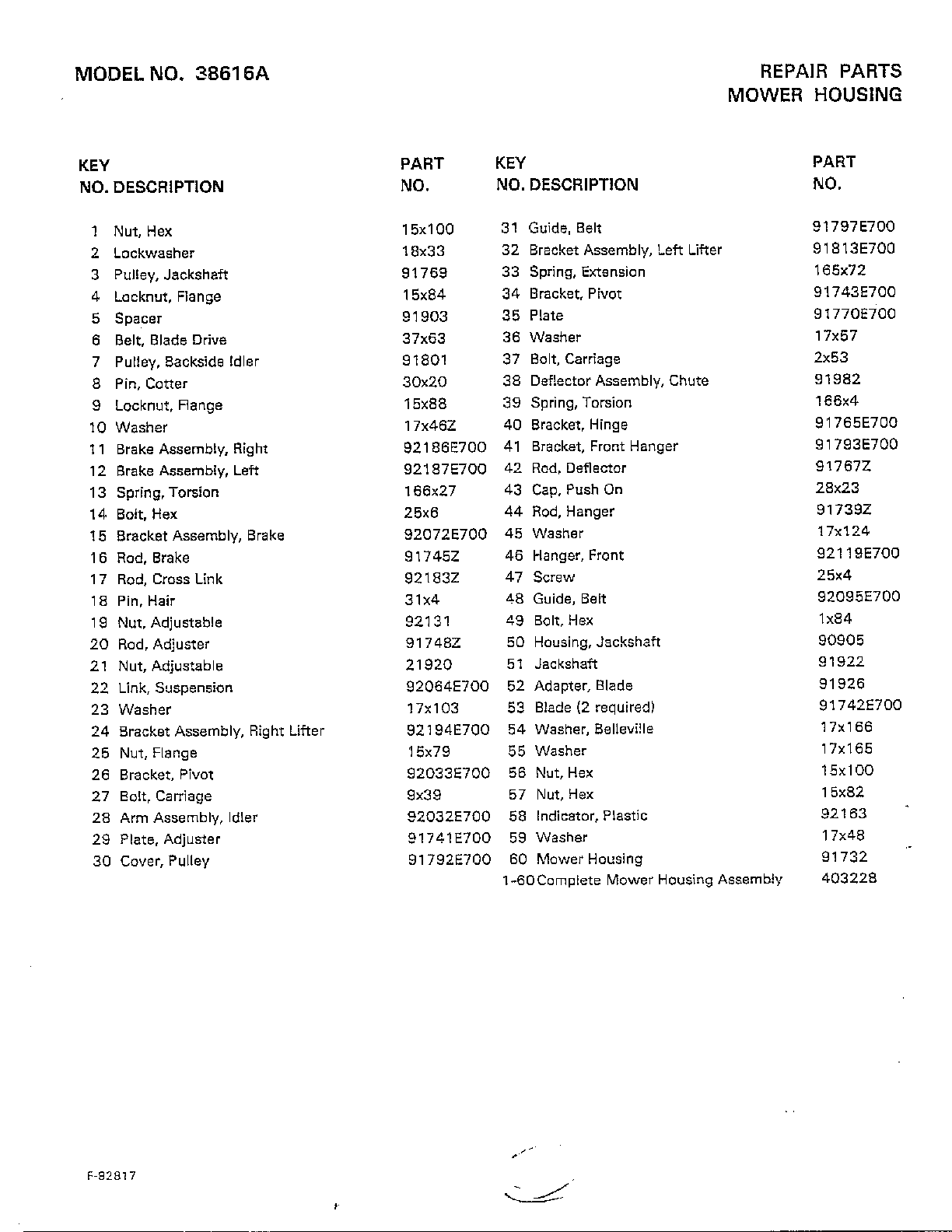 Mower housing page 2