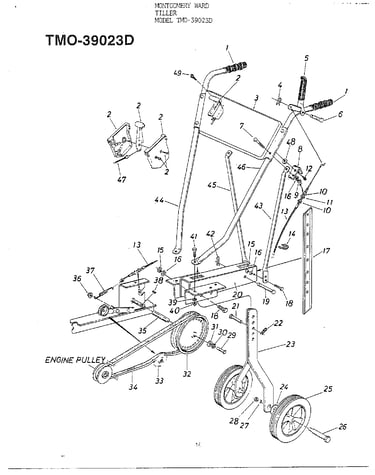 5hp chain drive tiller