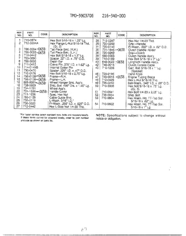 Tiller attachments info page 2