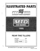 Rear tine tillers