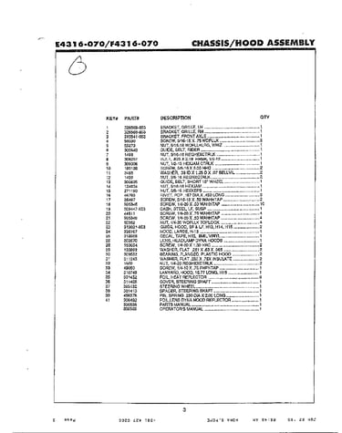 Chassis/hood assembly page 2