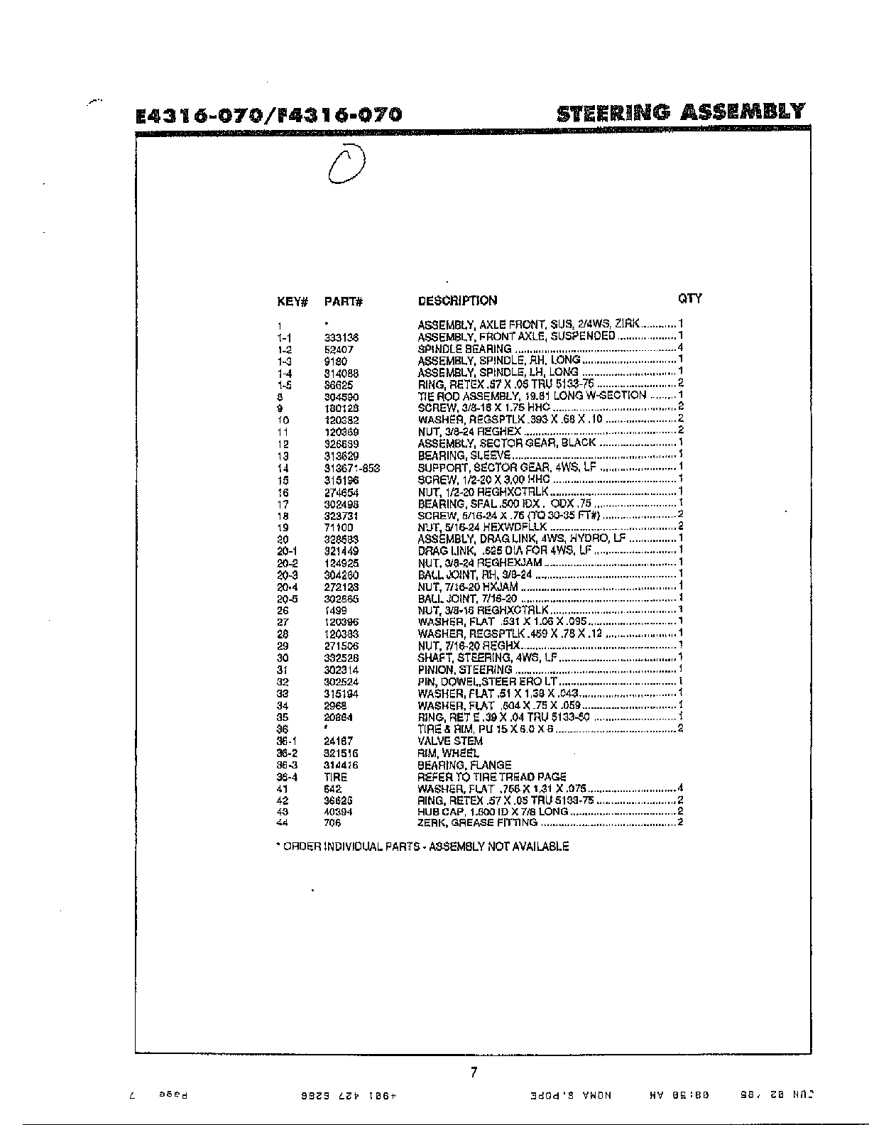 Steering assembly page 2