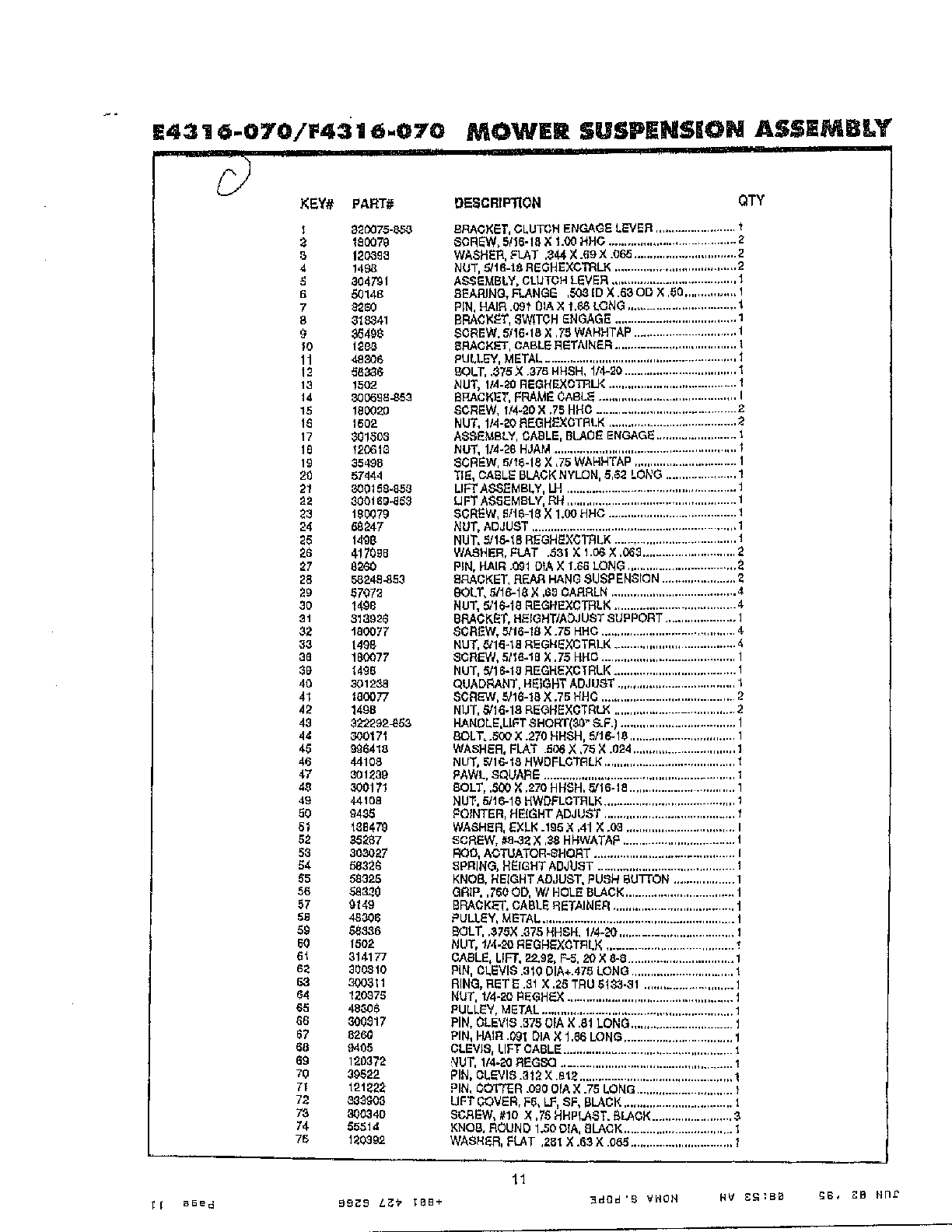Mower suspension assembly page 2