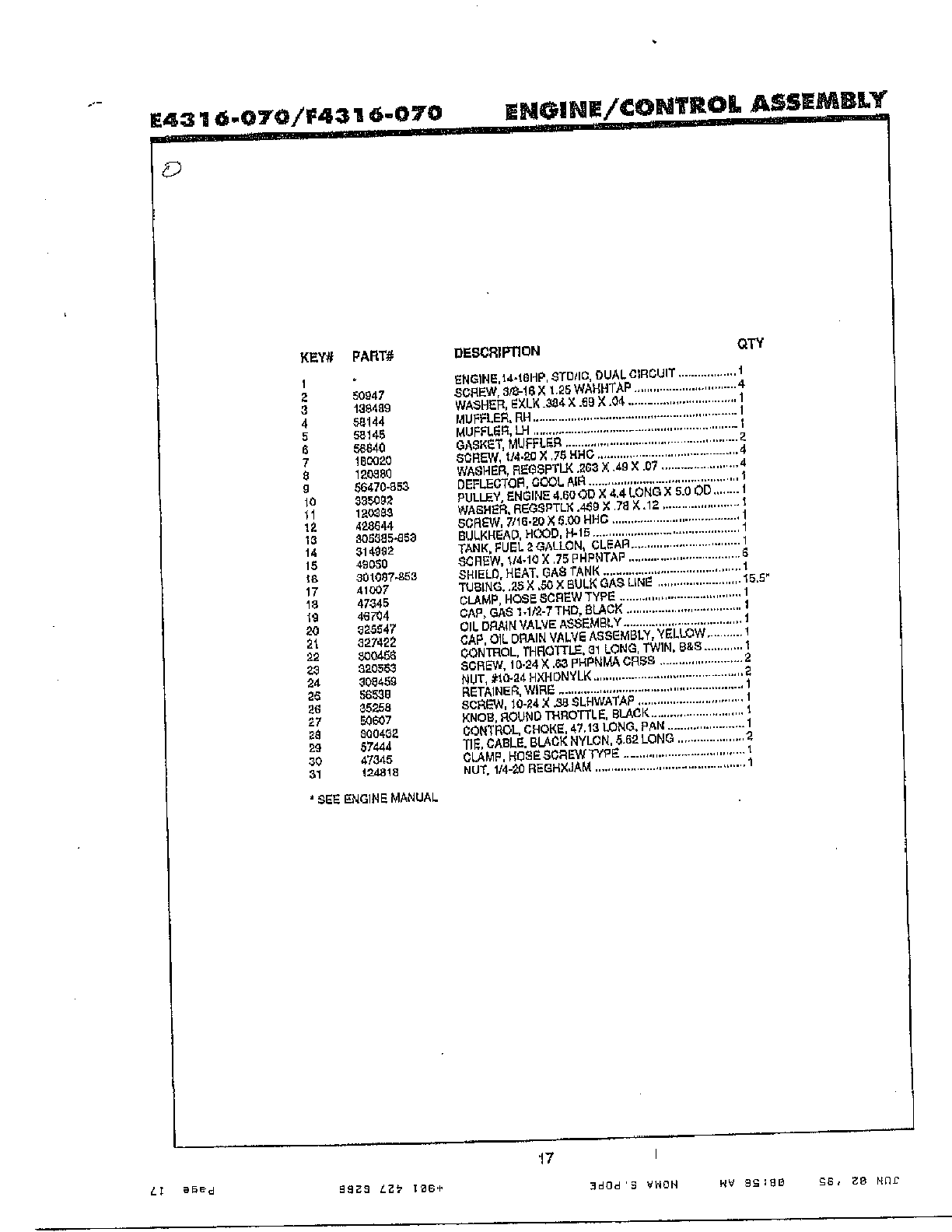 Engine/control assembly page 2