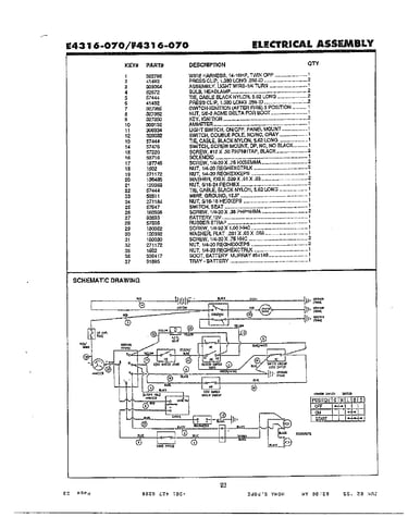 Electrical assembly/schematic page 2