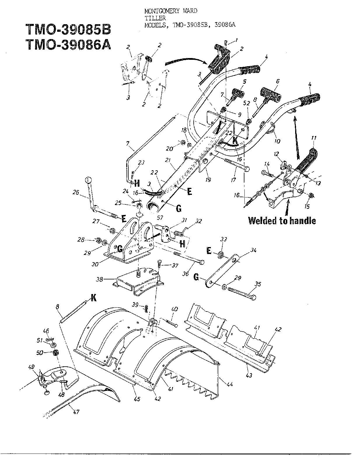 Rear tine tillers
