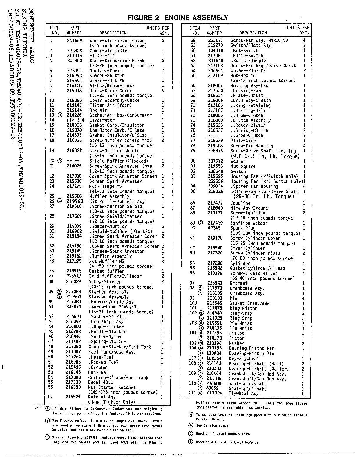 Engine assembly/fig. 2 page 2