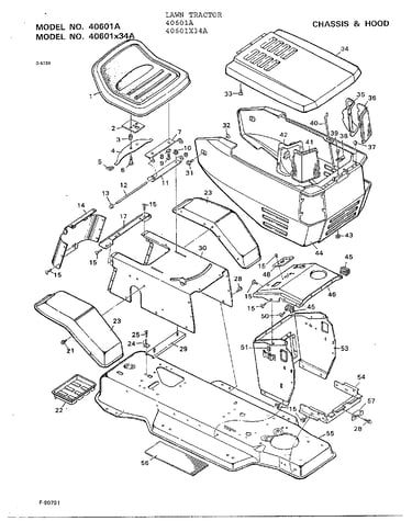 Chassis and hood