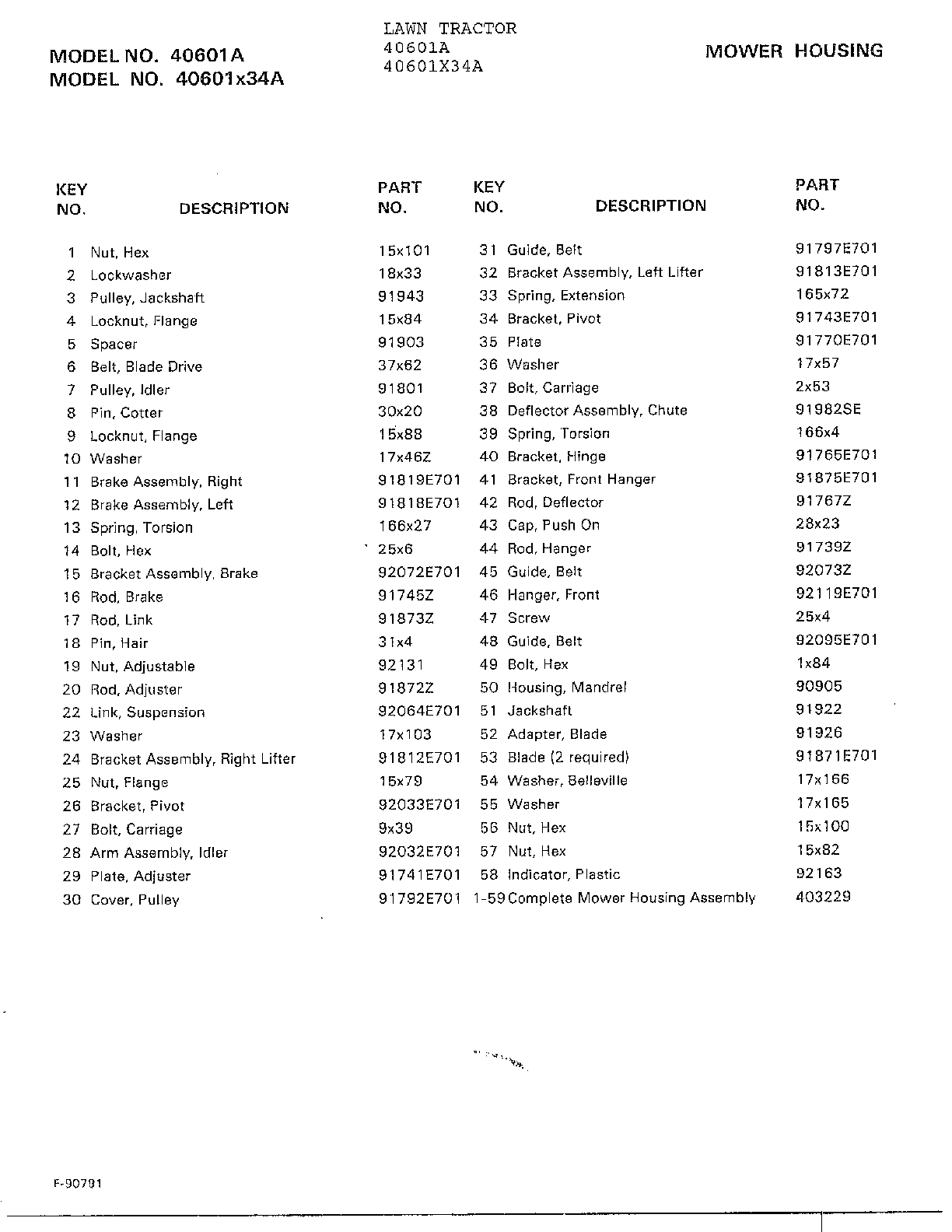 MOWER HOUSING Page 2