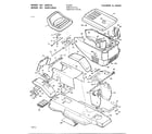 Murray 40627A chassis and hood diagram