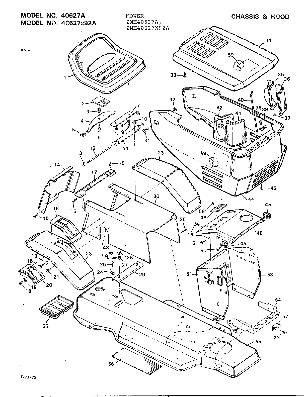 CHASSIS AND HOOD