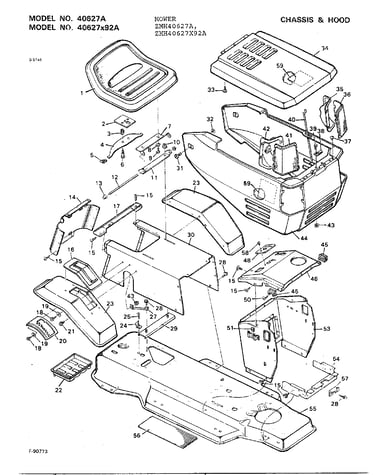Chassis and hood