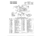 Murray 42170X9A 18 hp/42" and 46" tractor page 7 diagram