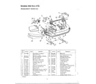 MTD 450 THRU 47G mowing deck f-38" cut diagram