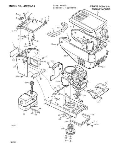 Front body/engine mount